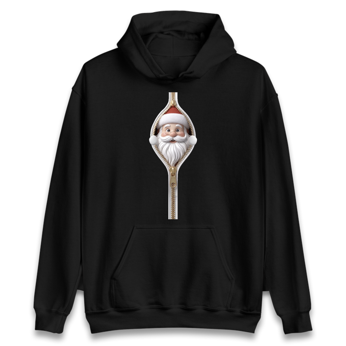 Santa Face Novelty Hoodie
