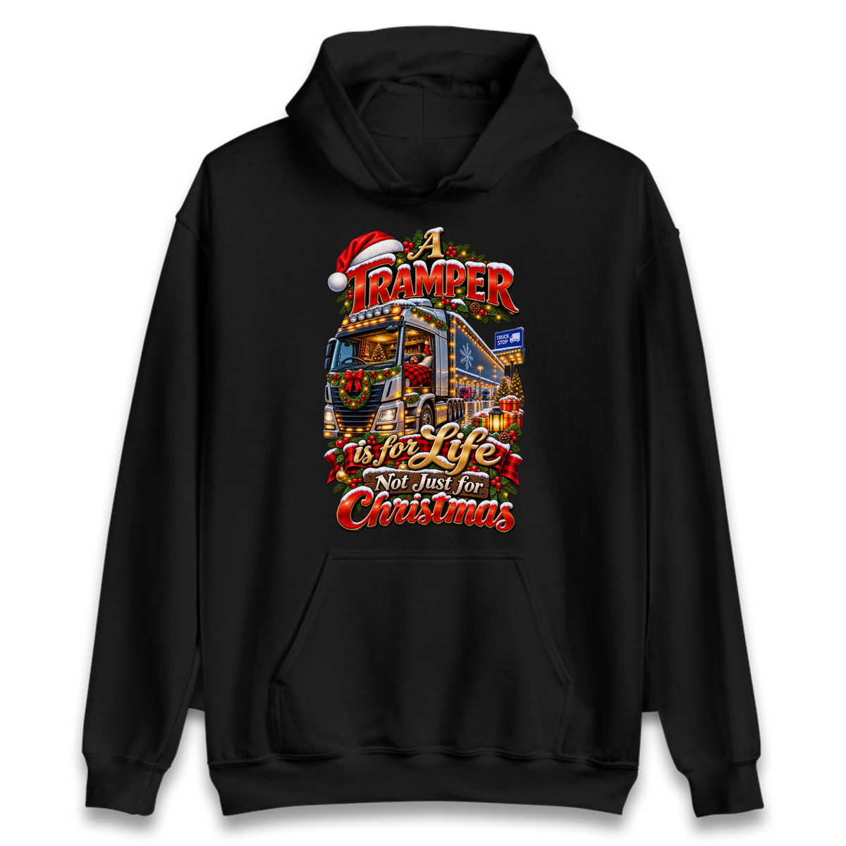 Trucker Christmas Hoodie
