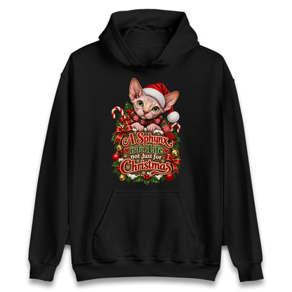 Sphynx Cat Christmas Hoodie