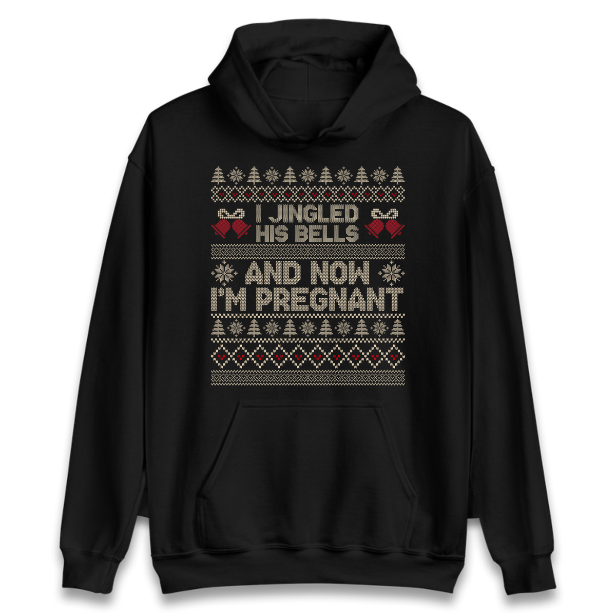 Pregnant At Christmas Hoodie