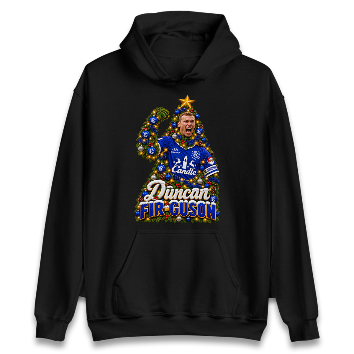 Duncan Ferguson Everton Christmas Hoodie