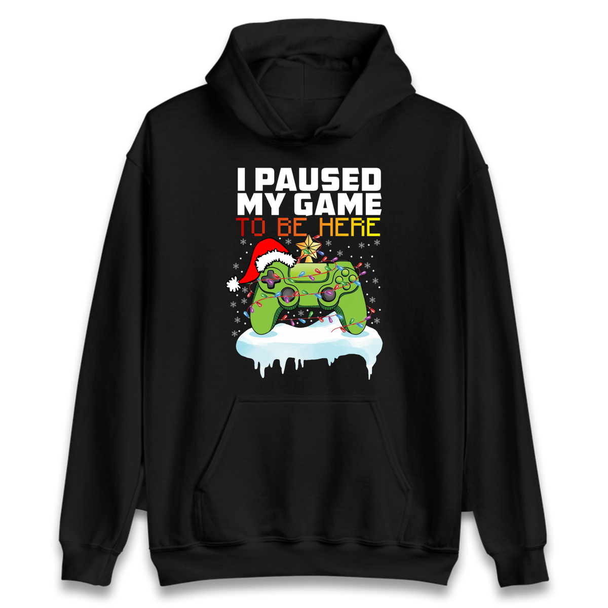 I Paused My Game Christmas Hoodie