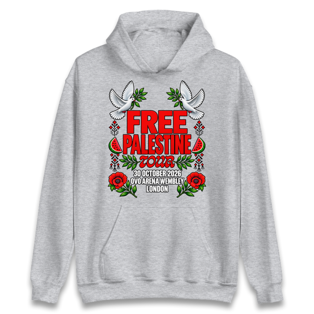 Macklemore and Friends Free Palestine Tour London 2026 Hoodie