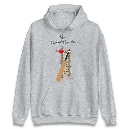Cricket Bat Graphic Christmas Hoodie