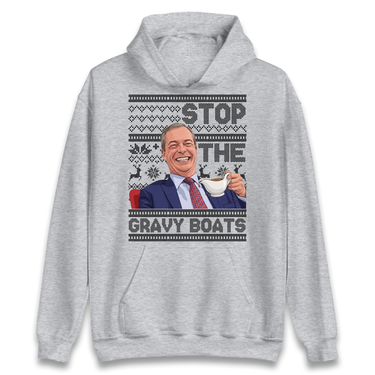 Satirical Festive Top Hoodie