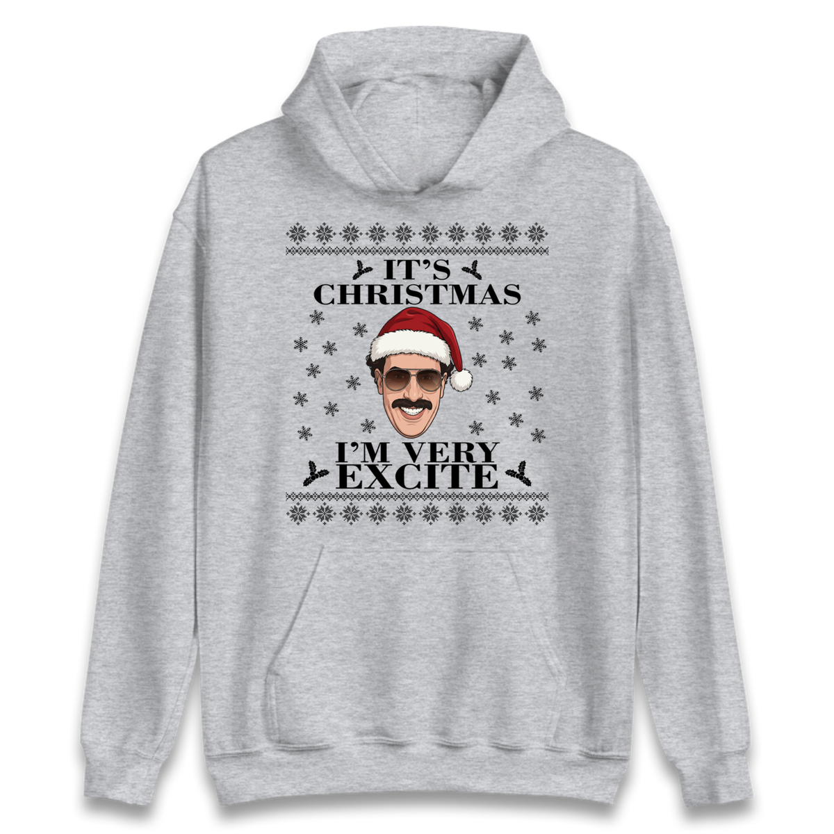 I Very Excite Christmas Hoodie