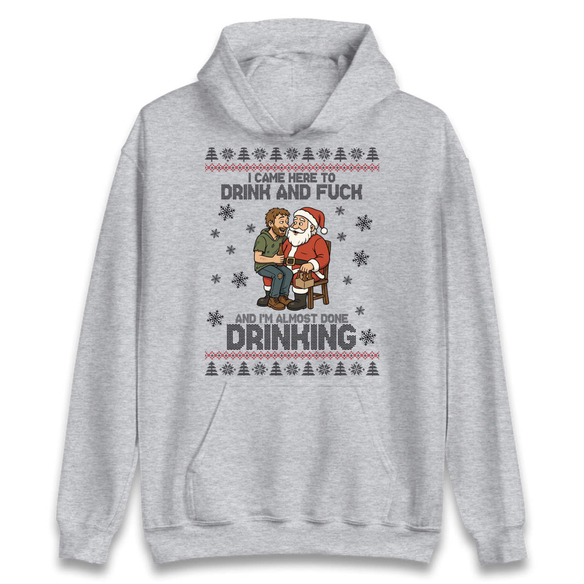 Rude Santa Graphic Hoodie