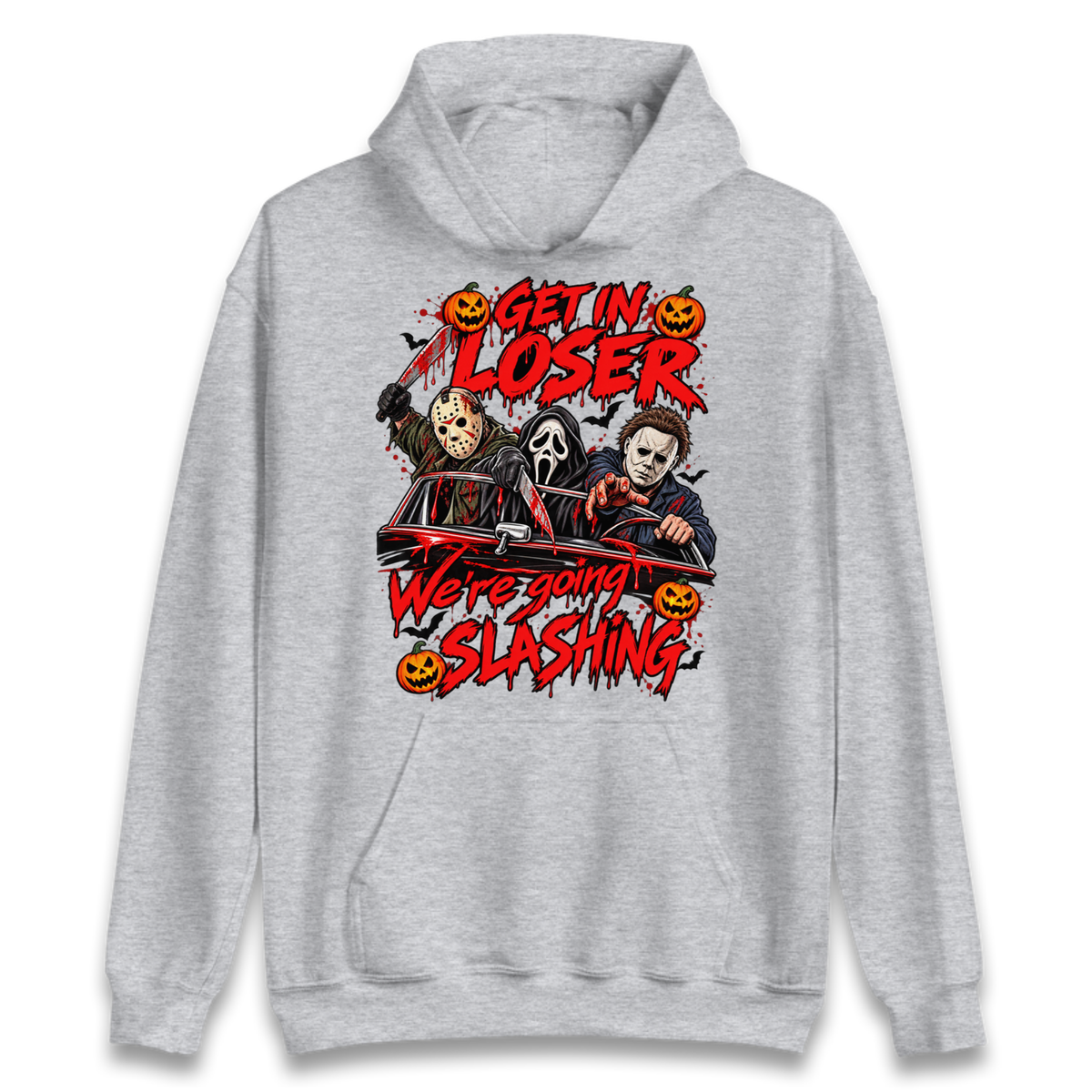 Retro Horror Movie Halloween Slasher Villains Hoodie