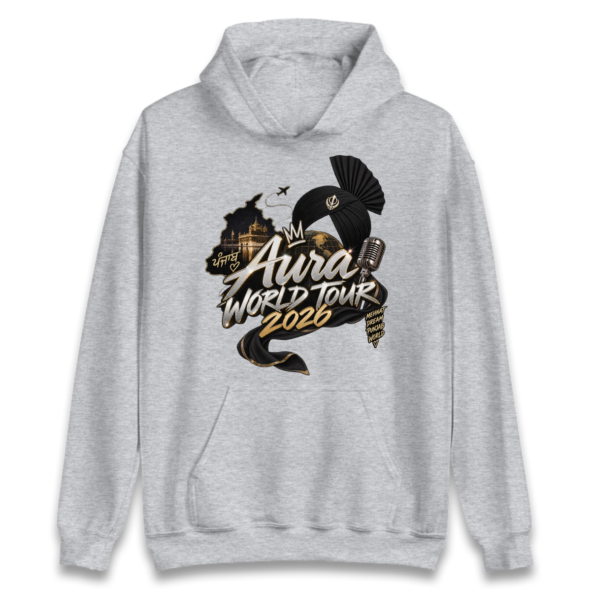 Diljit Dosanjh Aura World Tour 2026 Hoodie