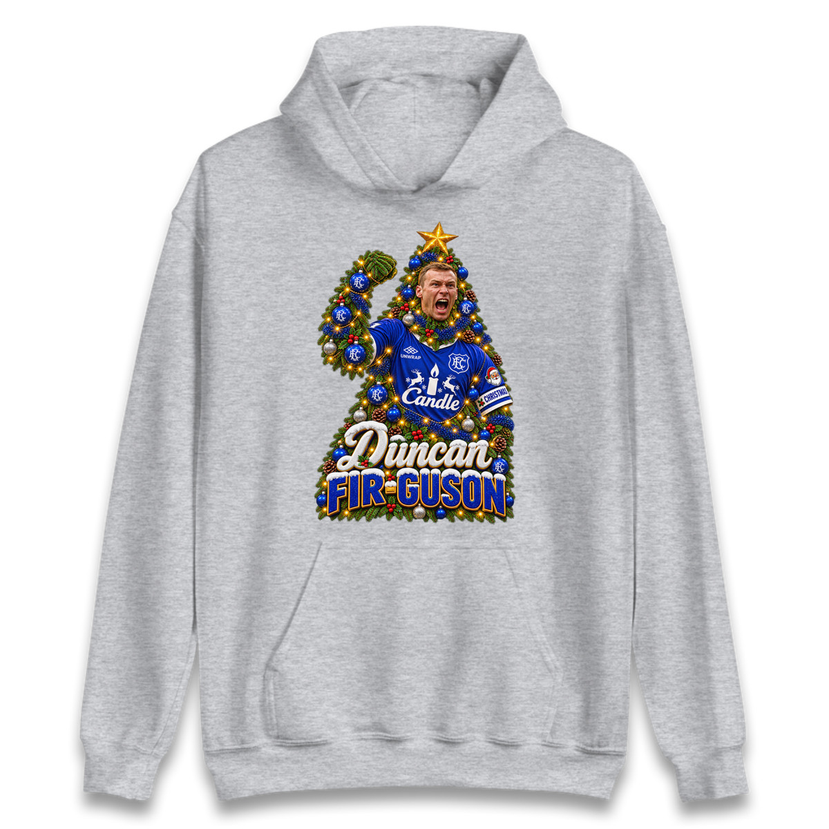 Duncan Ferguson Everton Christmas Hoodie