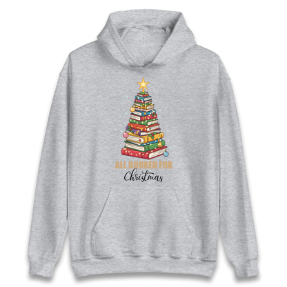Book Tree Christmas Hoodie