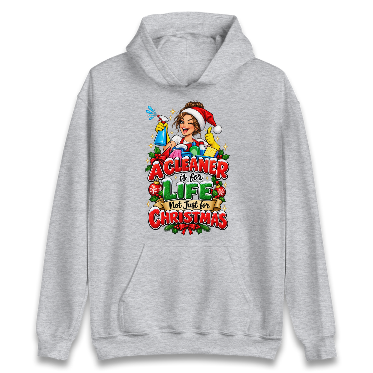 Cleaner Christmas Hoodie