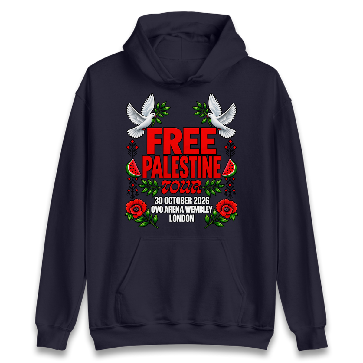Macklemore and Friends Free Palestine Tour London 2026 Hoodie