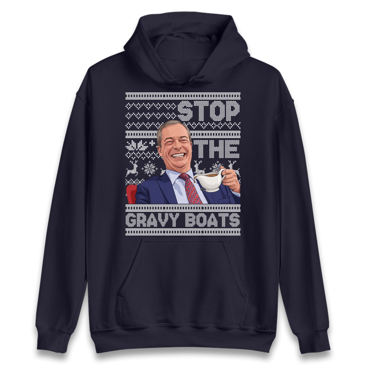 Satirical Festive Top Hoodie