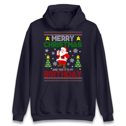 Santa birthday design Hoodie