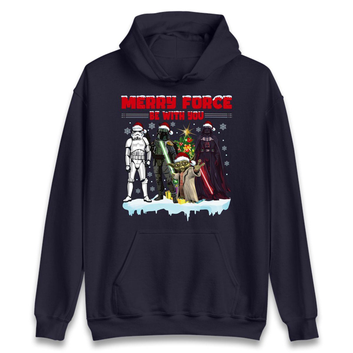 Merry Force Be With You Christmas Hoodie