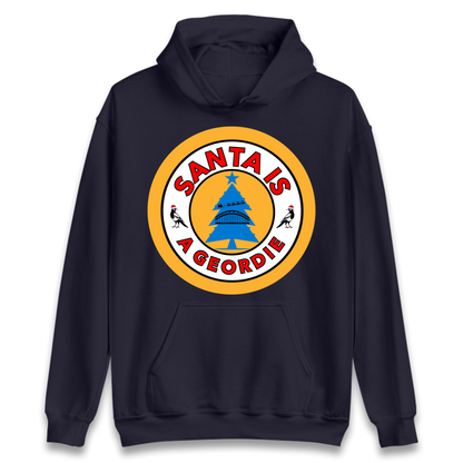 Geordie Santa  Christmas Hoodie