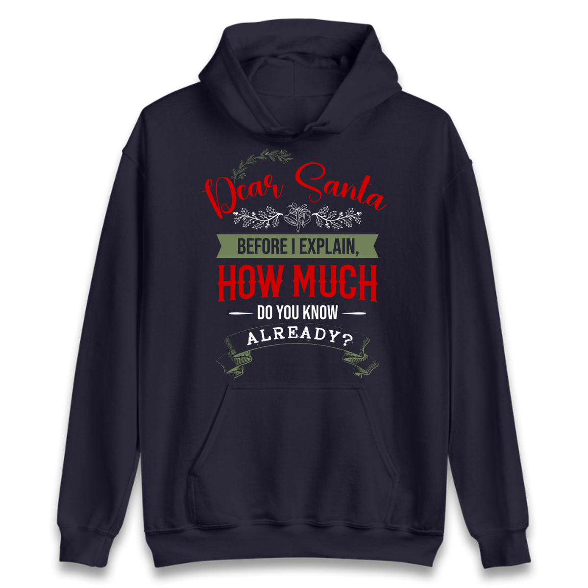 naughty christmas outfit Hoodie