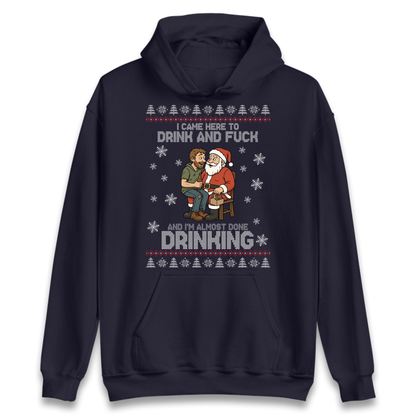 Rude Santa Graphic Hoodie