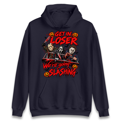 Retro Horror Movie Halloween Slasher Villains Hoodie