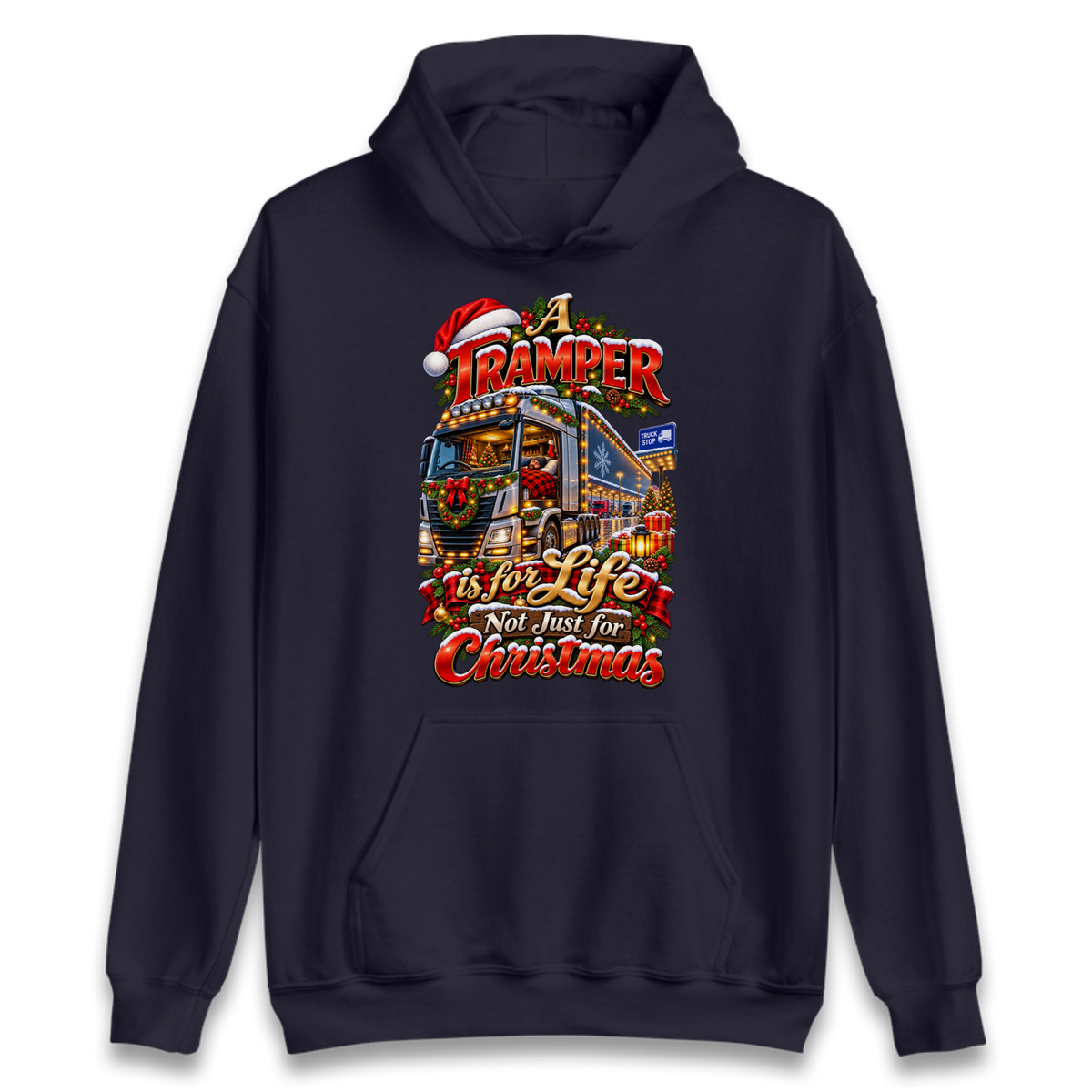Trucker Christmas Hoodie