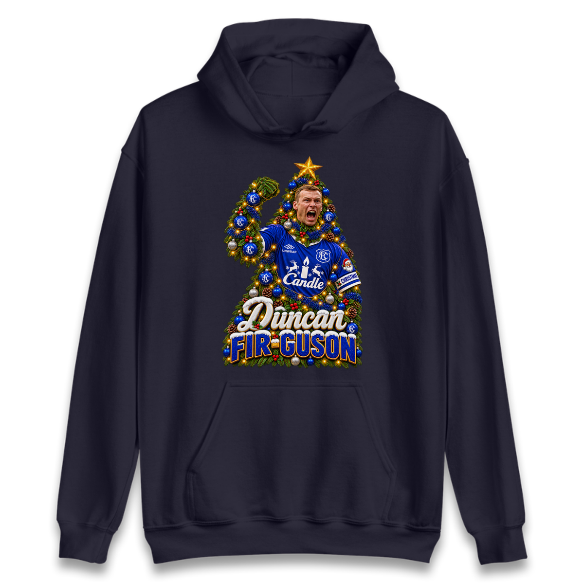 Duncan Ferguson Everton Christmas Hoodie