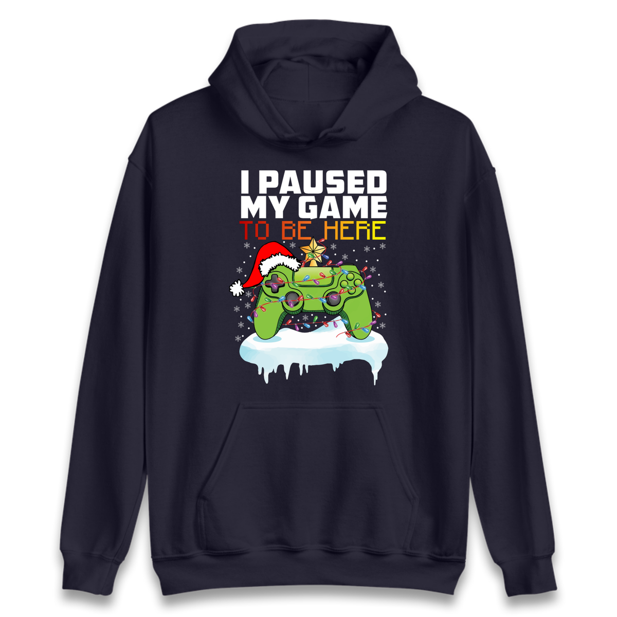 I Paused My Game Christmas Hoodie