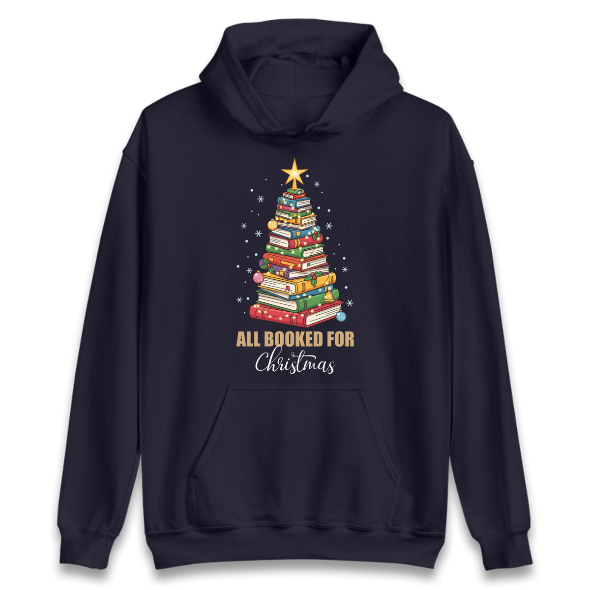Book Tree Christmas Hoodie