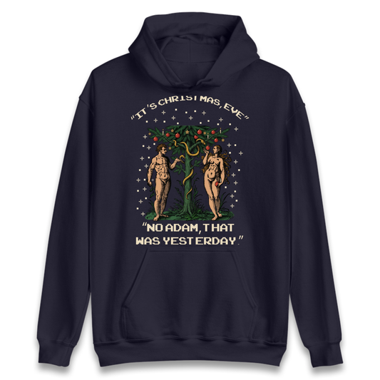 Adam & Eve Christmas Jumper Hoodie