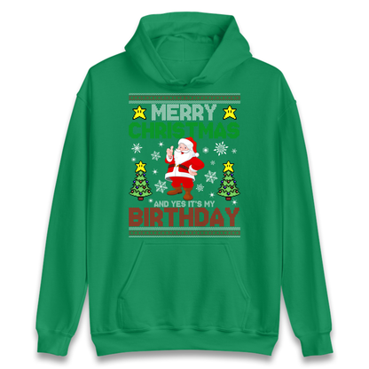 Santa birthday design Hoodie