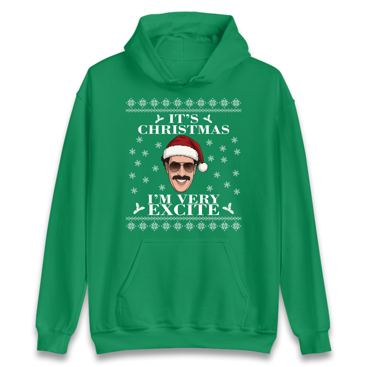 I Very Excite Christmas Hoodie