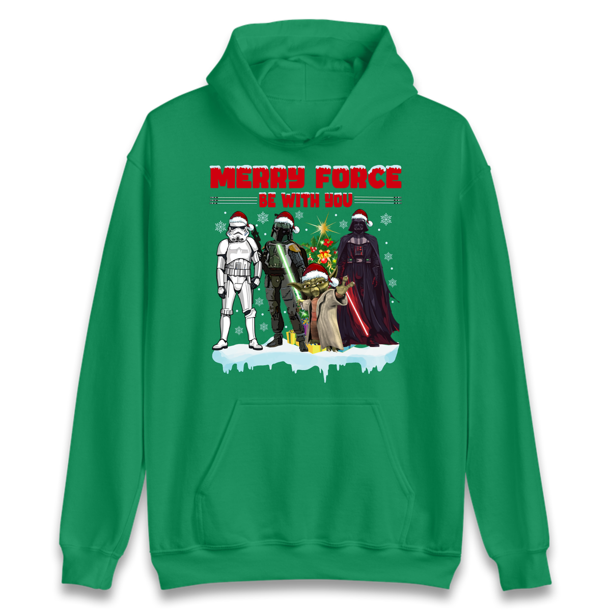 Merry Force Be With You Christmas Hoodie
