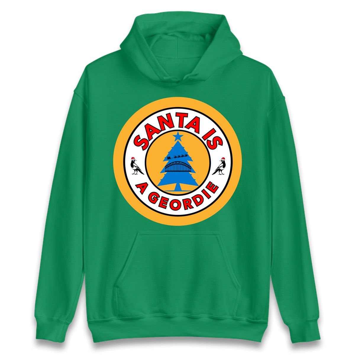 Geordie Santa  Christmas Hoodie