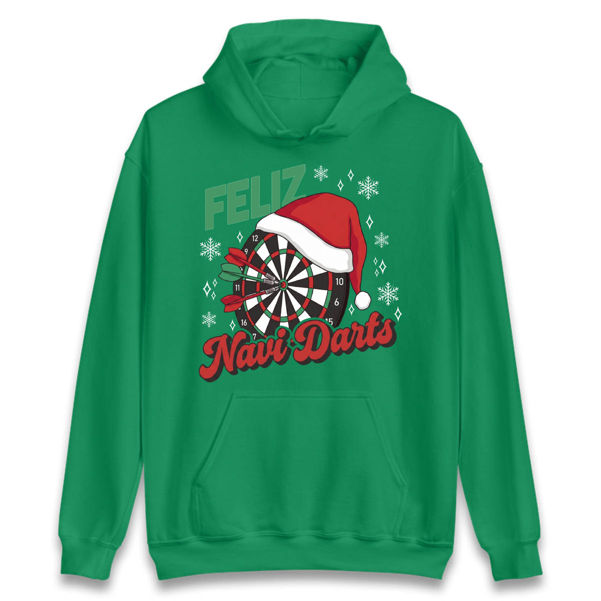 Feliz Navidarts Adult Hoodie - Festive Darts Gift