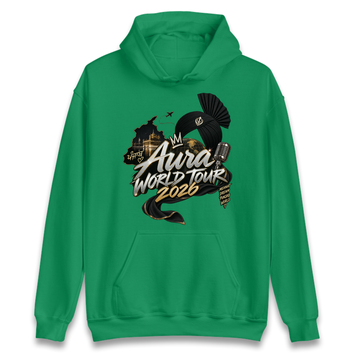 Diljit Dosanjh Aura World Tour 2026 Hoodie