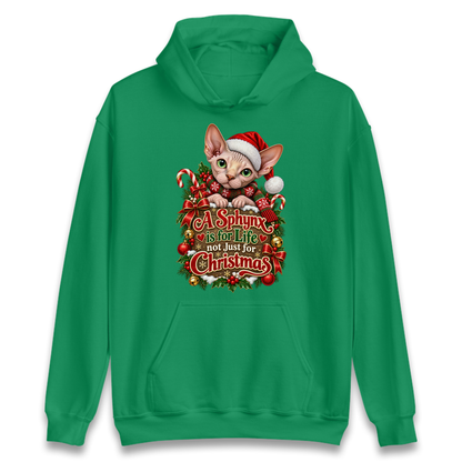 Sphynx Cat Christmas Hoodie