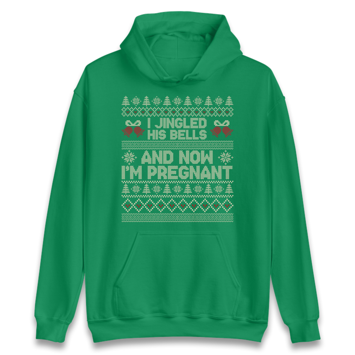 Pregnant At Christmas Hoodie