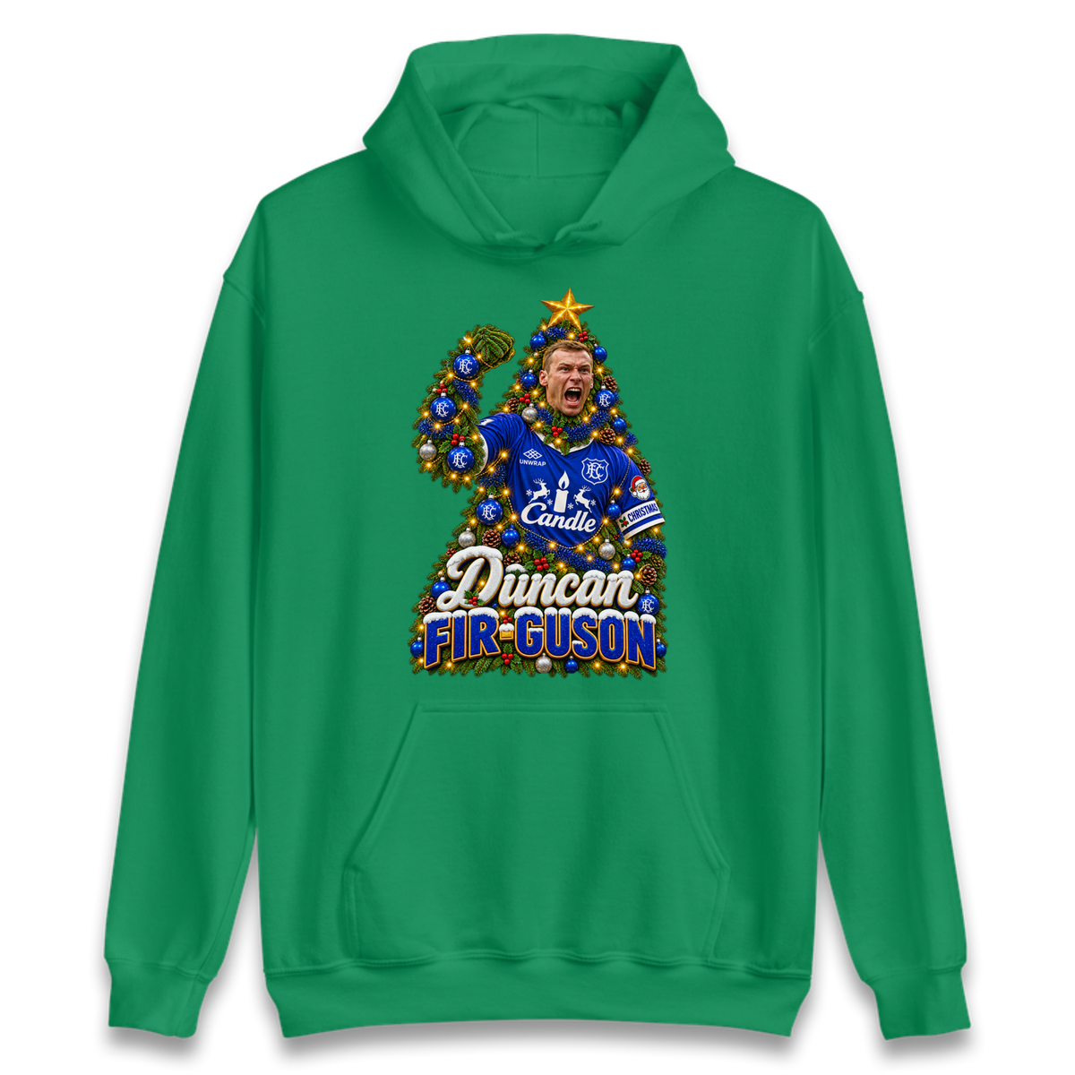 Duncan Ferguson Everton Christmas Hoodie