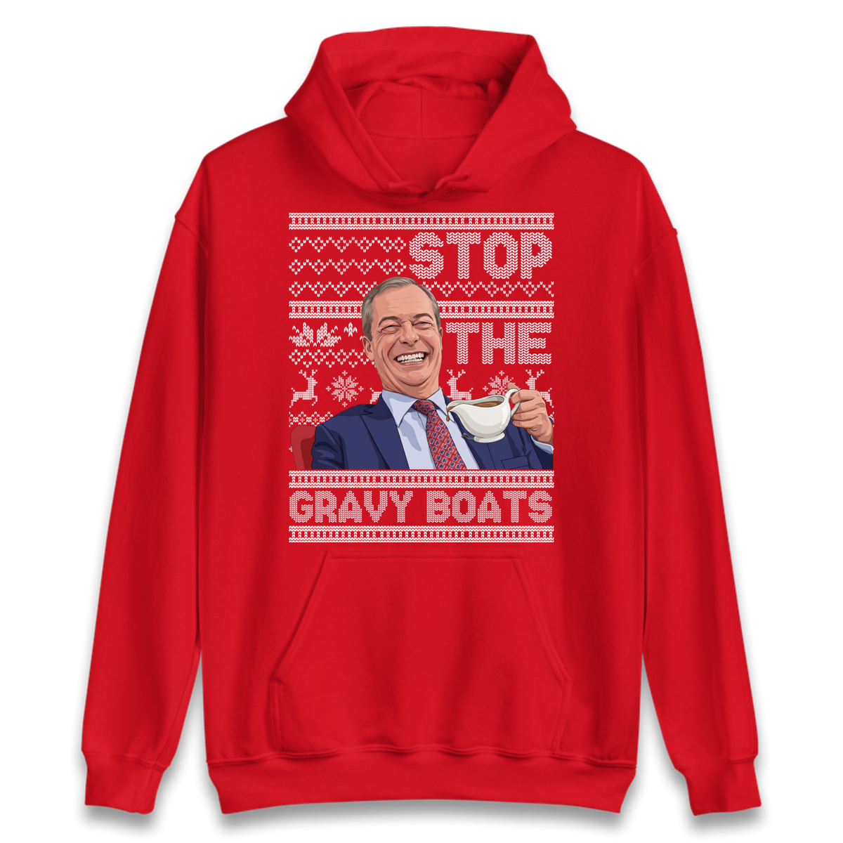 Satirical Festive Top Hoodie