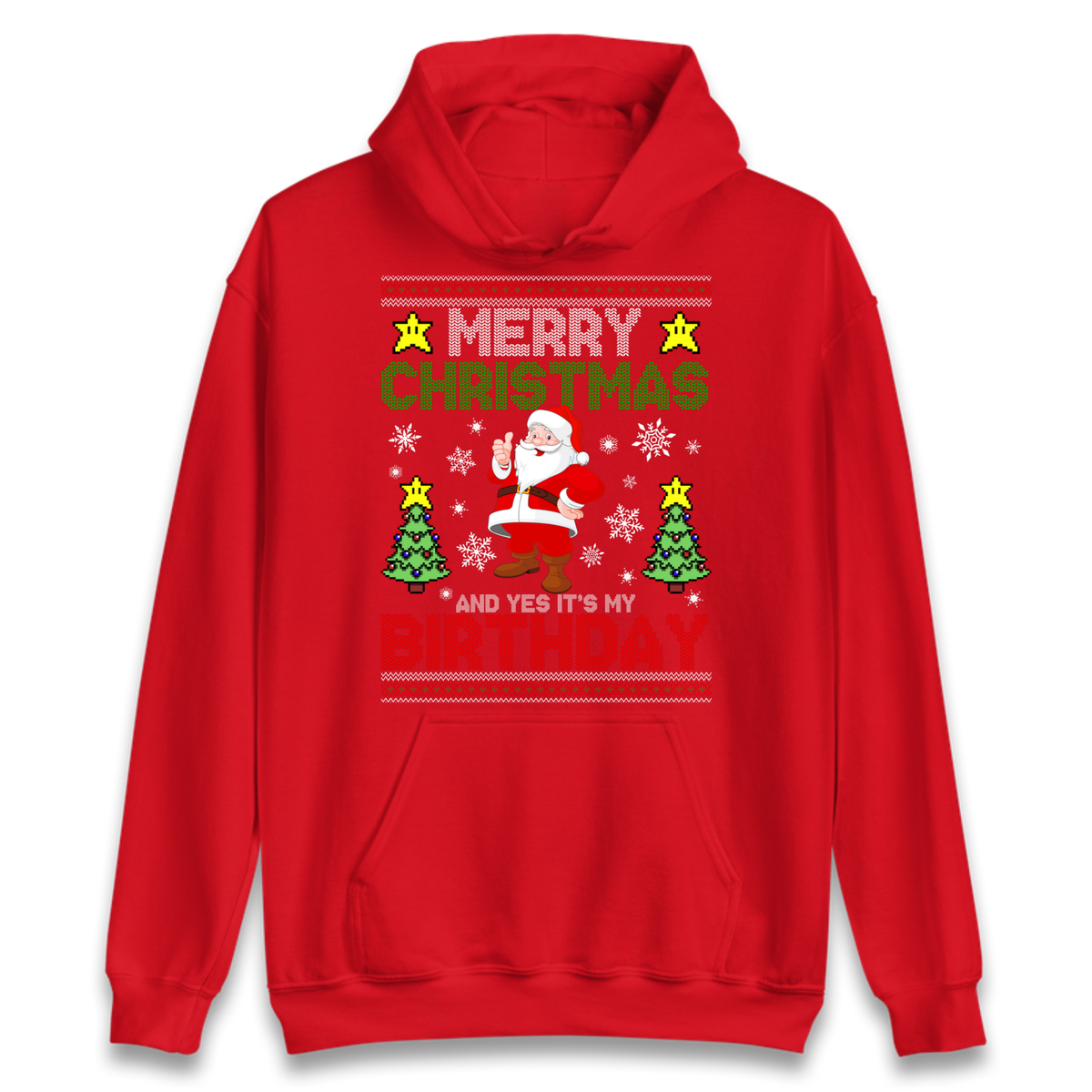 Santa birthday design Hoodie