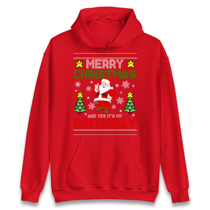 Santa birthday design Hoodie
