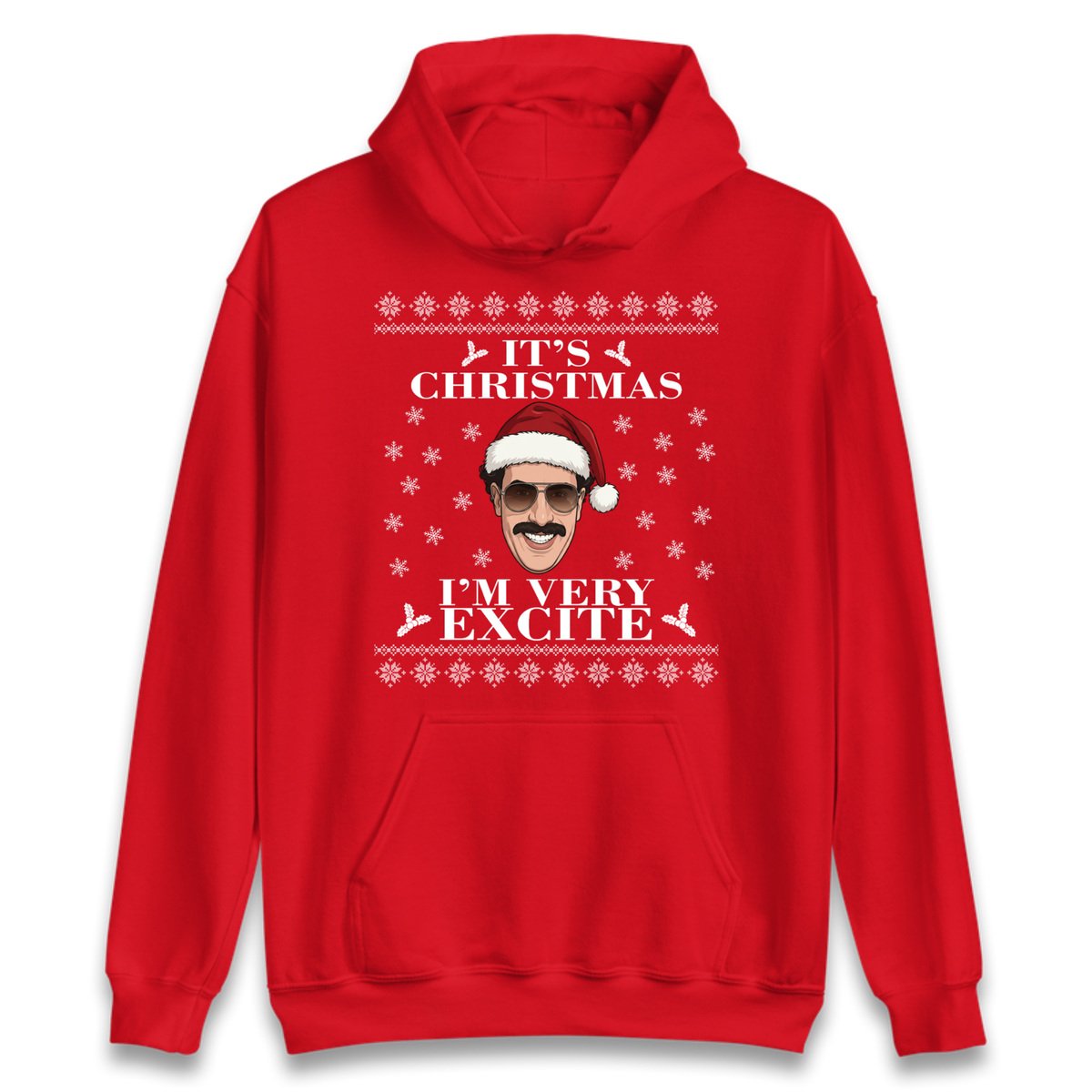 I Very Excite Christmas Hoodie