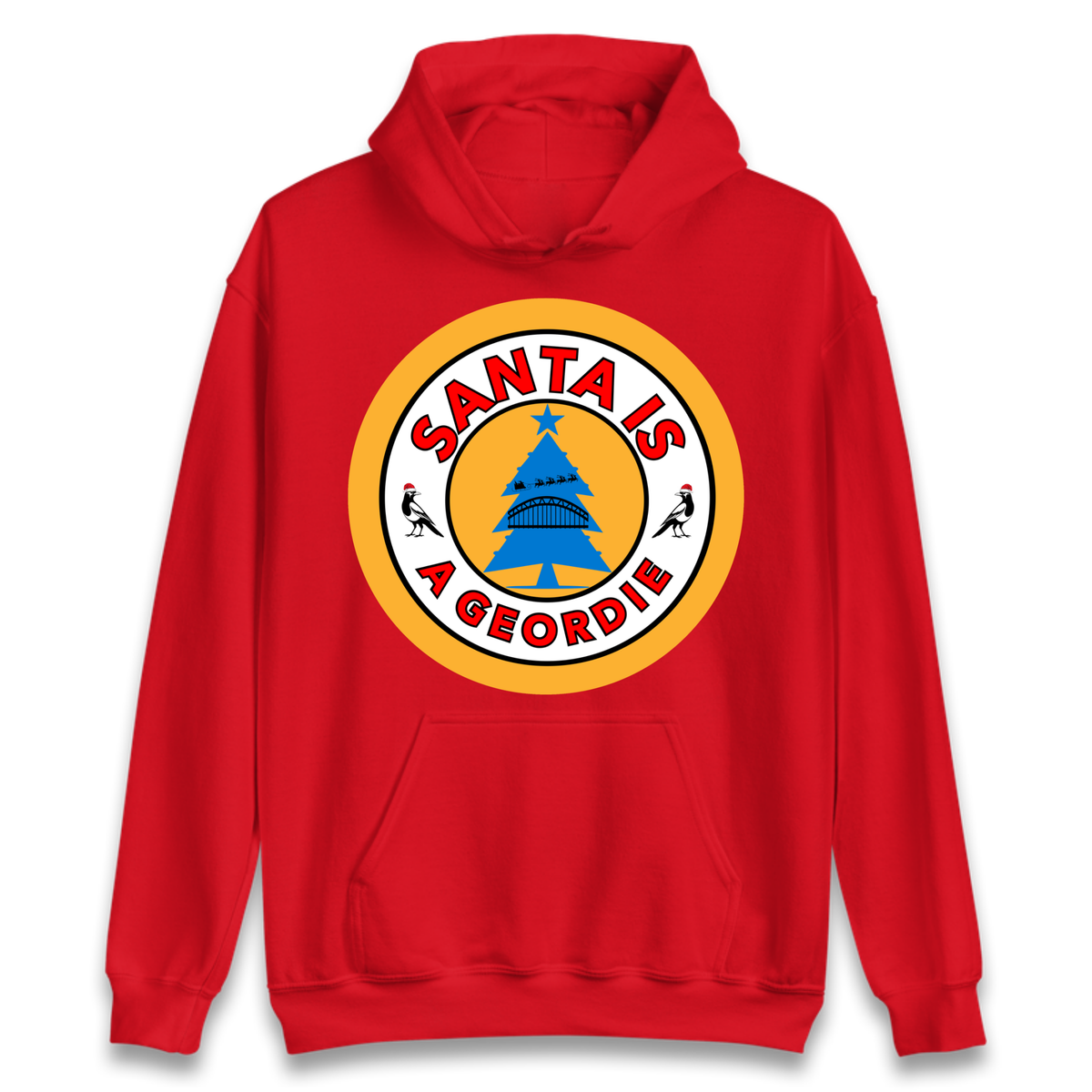 Geordie Santa  Christmas Hoodie