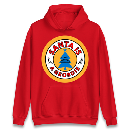 Geordie Santa  Christmas Hoodie