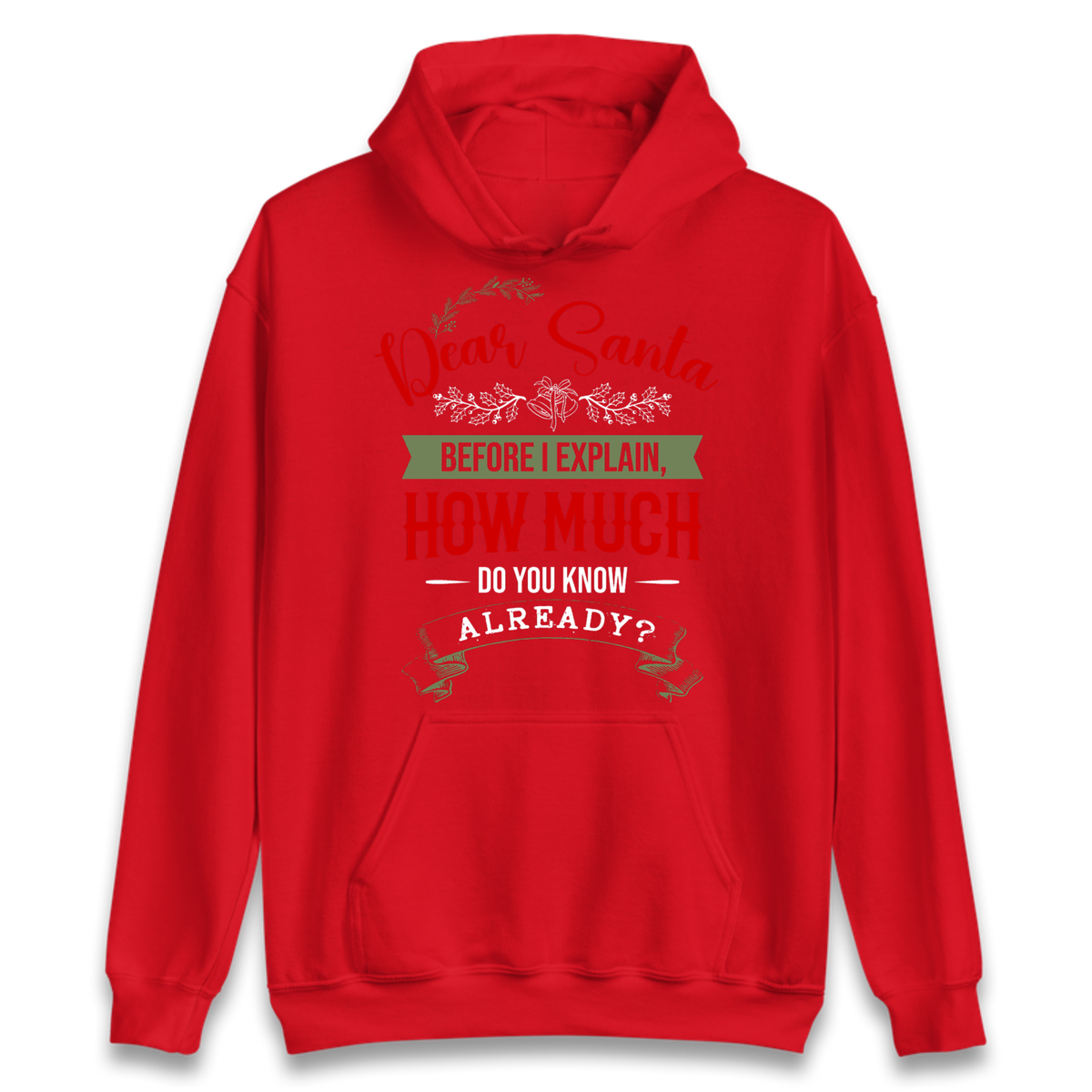 naughty christmas outfit Hoodie