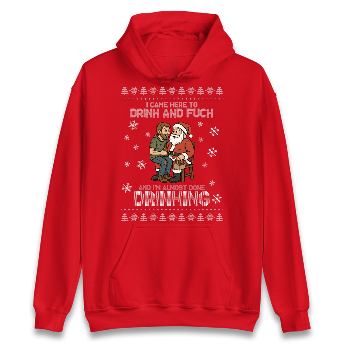 Rude Santa Graphic Hoodie