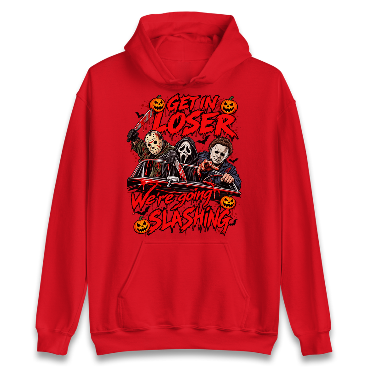 Retro Horror Movie Halloween Slasher Villains Hoodie