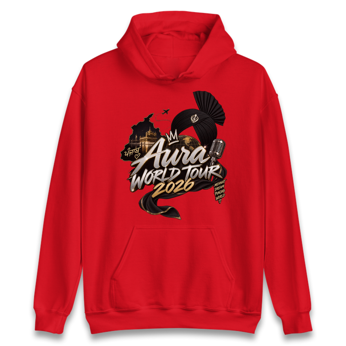 Diljit Dosanjh Aura World Tour 2026 Hoodie