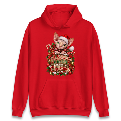 Sphynx Cat Christmas Hoodie