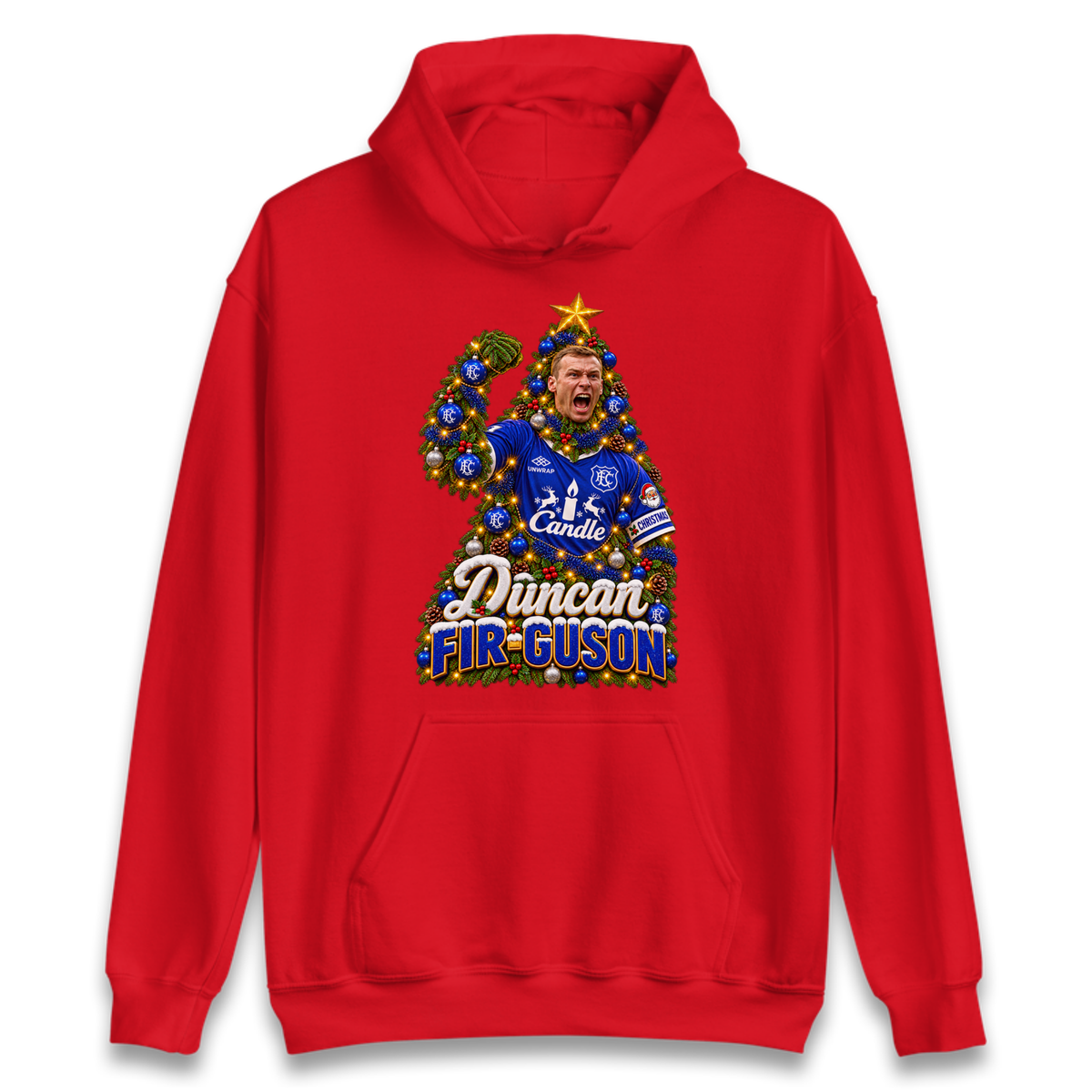 Duncan Ferguson Everton Christmas Hoodie